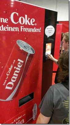 Toller Cola-Automat mit Namensgenerator