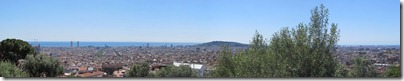 Barcelona Panorama vom Park Güell