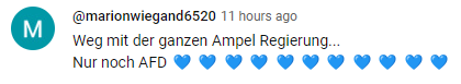 Kommentar 1 auf Youtube