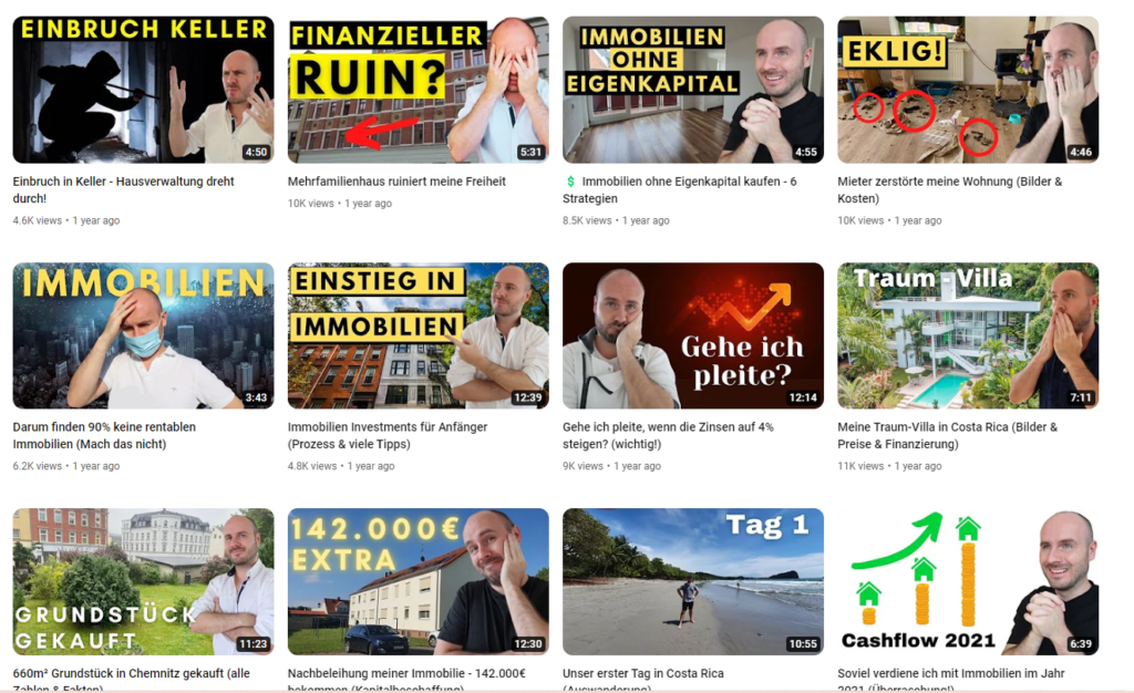 YT-Kanal "Vermietertagebuch" - früher